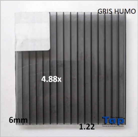Imagen de POLI CEL 06 1.22X 4.88 GRIS HUMO MULTIWALL