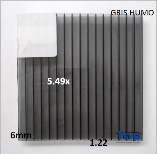 Imagen de POLI CEL 06 1.22X 5.49 GRIS HUMO MULTIWALL
