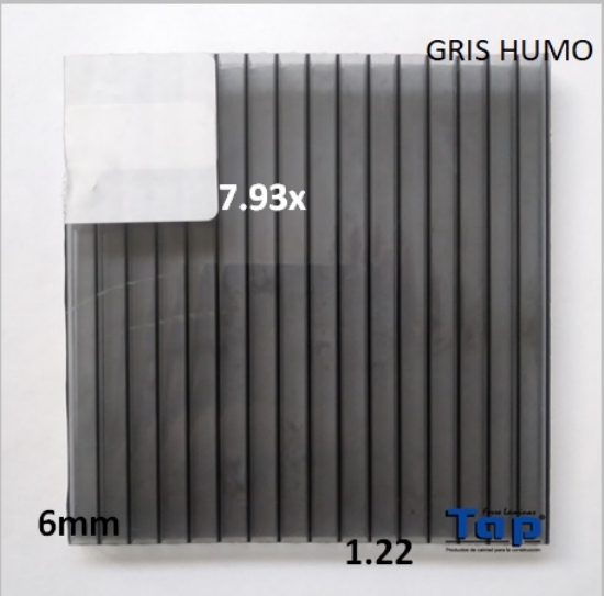 Imagen de POLI CEL 06 1.22X 7.93 GRIS HUMO MULTIWALL
