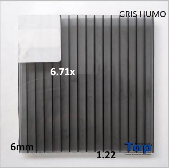 Imagen de POLI CEL 06 1.22X 6.71 GRIS HUMO MULTIWALL