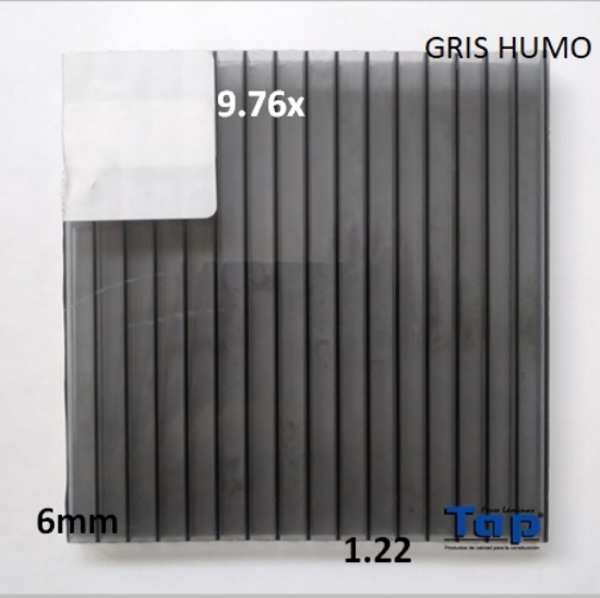 Imagen de POLI CEL 06 1.22X 9.76 GRIS HUMO MULTIWALL