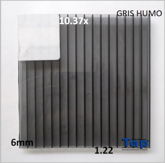 Imagen de POLI CEL 06 1.22X10.37 GRIS HUMO MULTIWALL