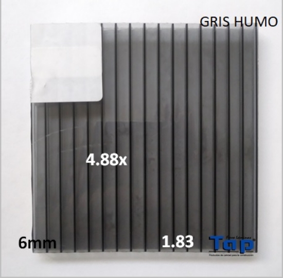 Imagen de POLI CEL 06 1.83X 4.88 GRIS HUMO MULTIWALL