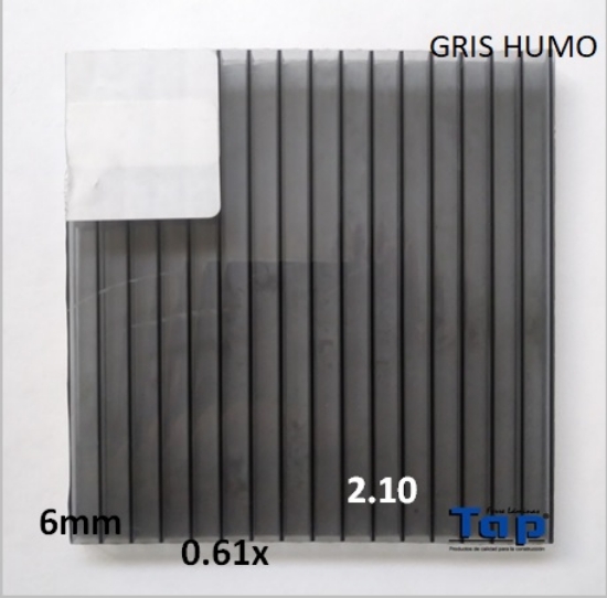 Imagen de POLI CEL 06 2.10X 0.61 GRIS HUMO MULTIWALL