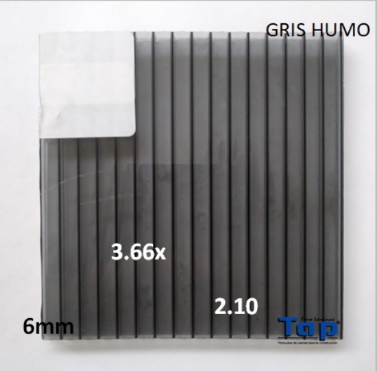 Imagen de POLI CEL 06 2.10X 3.66 GRIS HUMO MULTIWALL