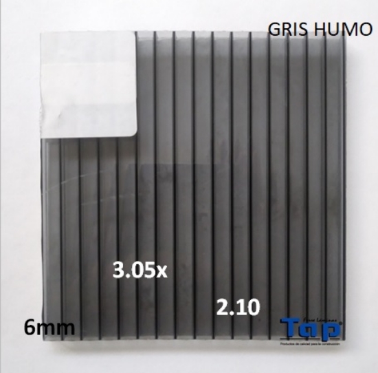 Imagen de POLI CEL 06 2.10X 3.05 GRIS HUMO MULTIWALL