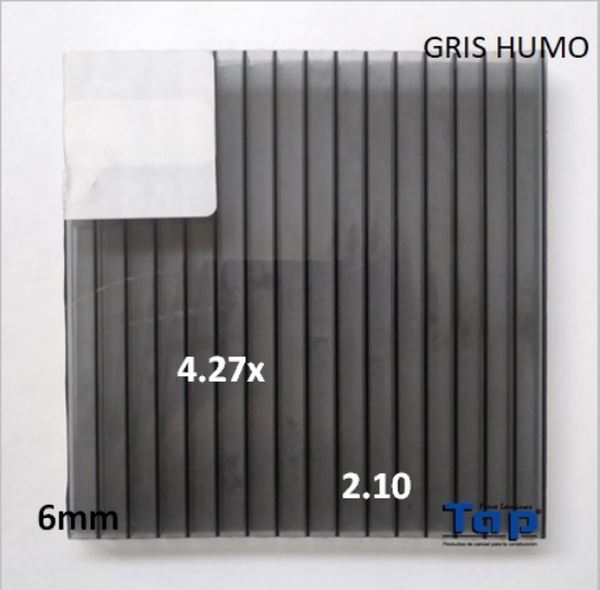 Imagen de POLI CEL 06 2.10X 4.27 GRIS HUMO MULTIWALL