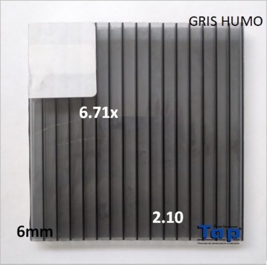 Imagen de POLI CEL 06 2.10X 6.71 GRIS HUMO MULTIWALL