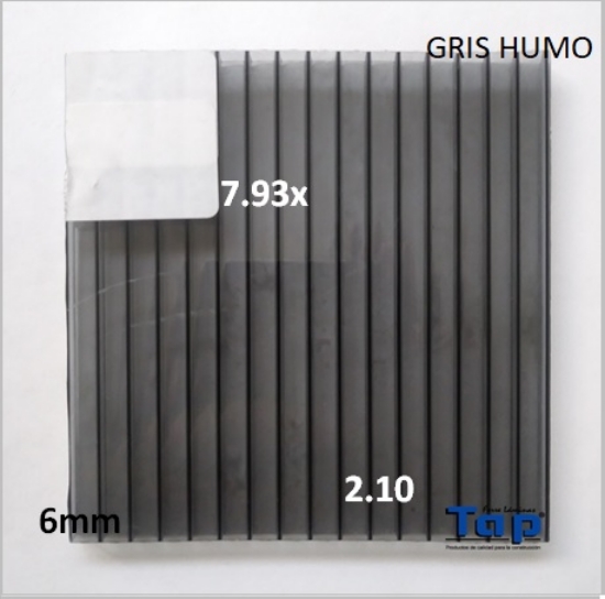 Imagen de POLI CEL 06 2.10X 7.93 GRIS HUMO MULTIWALL