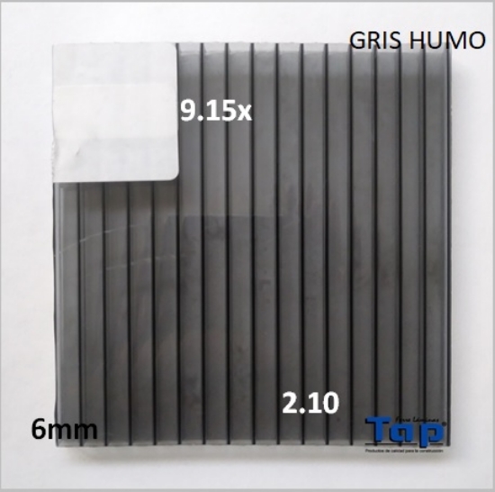 Imagen de POLI CEL 06 2.10X 9.15 GRIS HUMO MULTIWALL