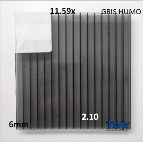 Imagen de POLI CEL 06 210x11.59 GRIS HUMO MULTIWALL