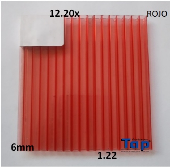 Imagen de POLI CEL 06 1.22X12.20 ROJO MULTIWALL