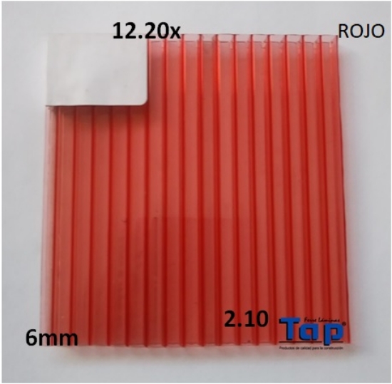 Imagen de POLI CEL 06 2.10X12.20 ROJA MULTIWALL