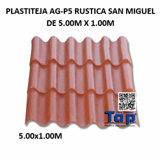 Imagen de PLASTITEJA AG-P5 RUSTICA SAN MIGUEL DE  5.00M X 1.00M