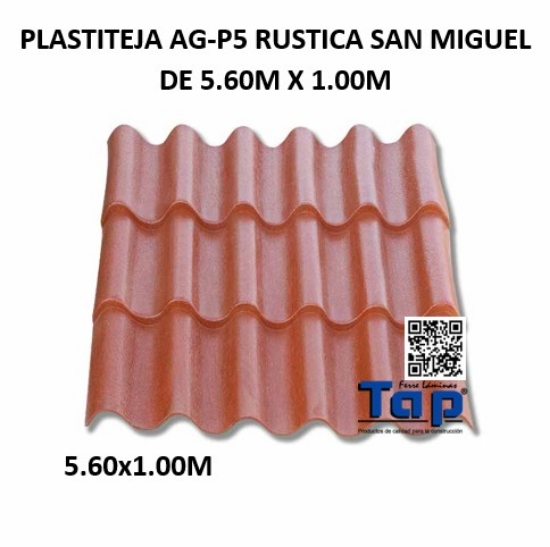 Imagen de PLASTITEJA AG-P5 RUSTICA SAN MIGUEL DE  5.60M X 1.00M